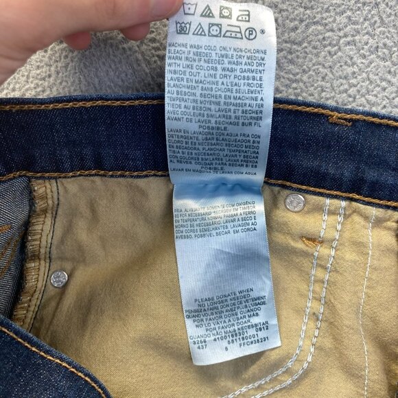 Levis 512 Womens Blue Jeans Straight Leg Size 14 M Stretch Denim,Casual - Picture 11 of 12